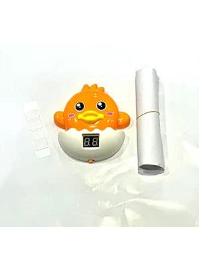 مؤقت الطفل - تصميم كتكوت، أبيض/برتقالي