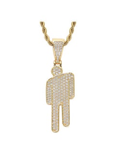 Realfrog Billie Eilish Necklace Pendant Golden  - Image 1