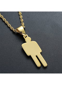 Realfrog Billie Eilish Necklace Pendant Golden  - Image 2