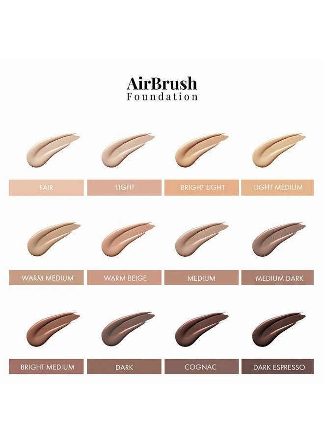 Jerome Alexander MagicMinerals AirBrush Foundation by Jerome Alexander - 2pc Set with Airbrush Foundation and Kabuki Brush - Spray Makeup with Anti-aging Ingredients for Smooth Radiant Skin - Bright Light  - Image 5