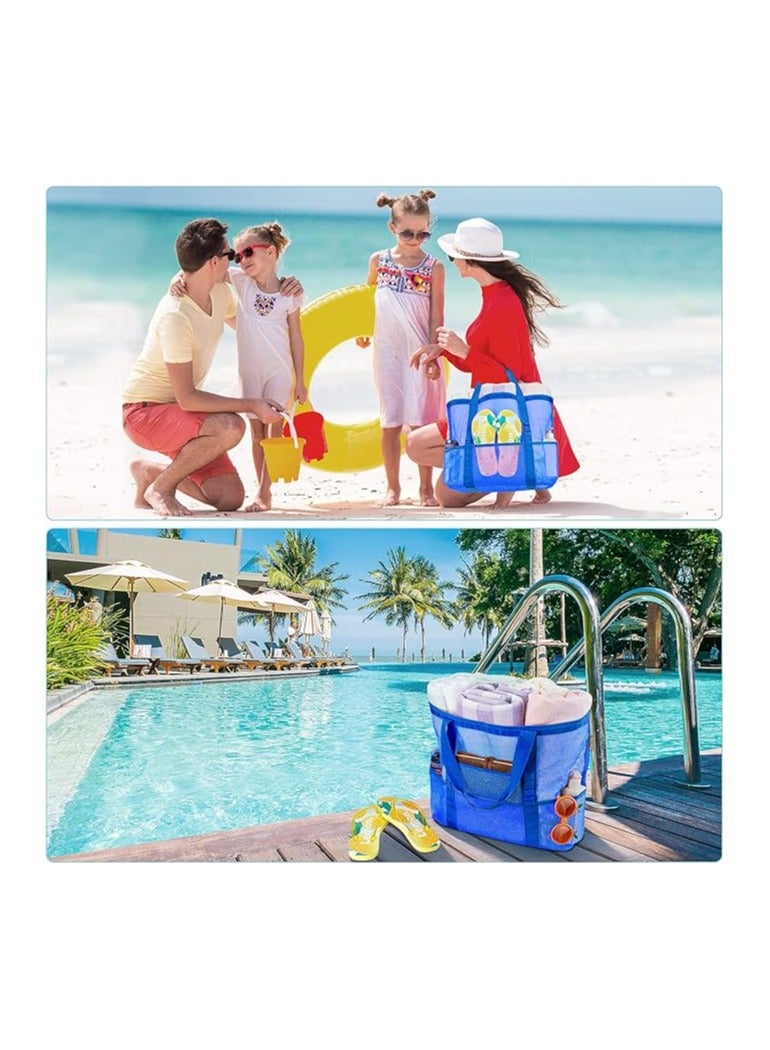Swift Large Mesh Beach Bag Beach Tote Bag Summer Holiday Bag Mesh Swimming Bag Pool Bag Weekend Bag Shopping Tote Bag - Image 5