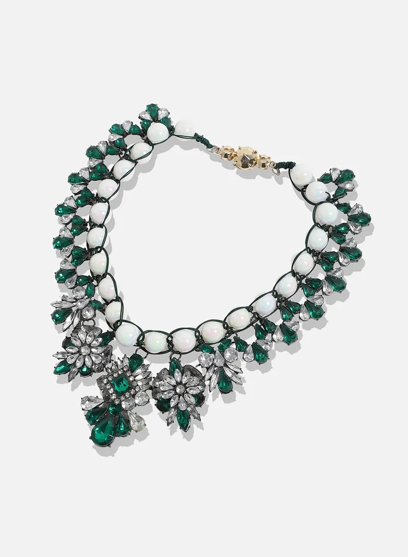 SOHI Designer Statement Stone Artificial Necklace Jewellery