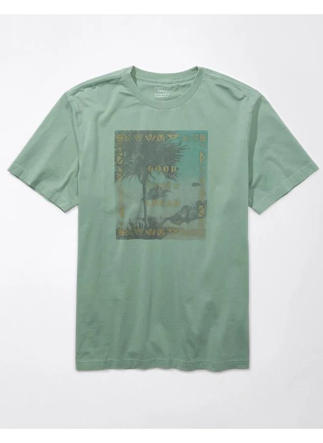 امريكان ايجل Graphic Logo Crew Neck T-Shirt