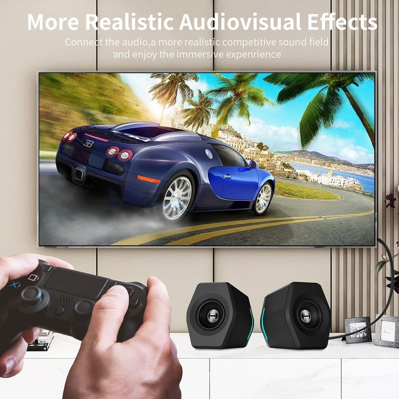 FEDUS كابل صوت ستيريو 3.5 مم جاك ذكر إلى 2 RCA ذكر (1.5 م، أسود) - Image 4