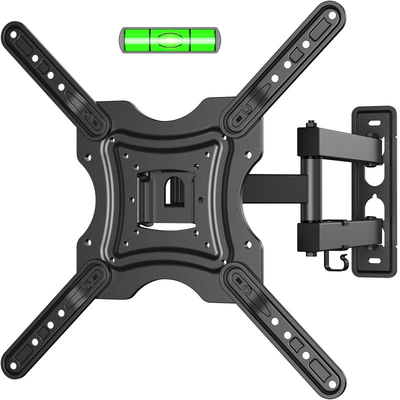 XVCAS Full Motion TV Wall Mount,vesa Monitor Mount Tv Brackets for 19-55 Inch LED LCD Flat Curved Screen TVs/Monitors,Universal Mount with Swivel and Tilt,Max VESA 400X400 mm, 66 lbs - Image 1