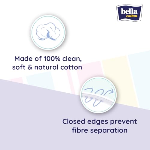 Bella Cotton Pads - 80pcs | Buy 2 Get 1 Free | Makeup Removal | Skin friednly | Soft & Gentle| Multi Use Cleansing Pads | Daily use - Image 2