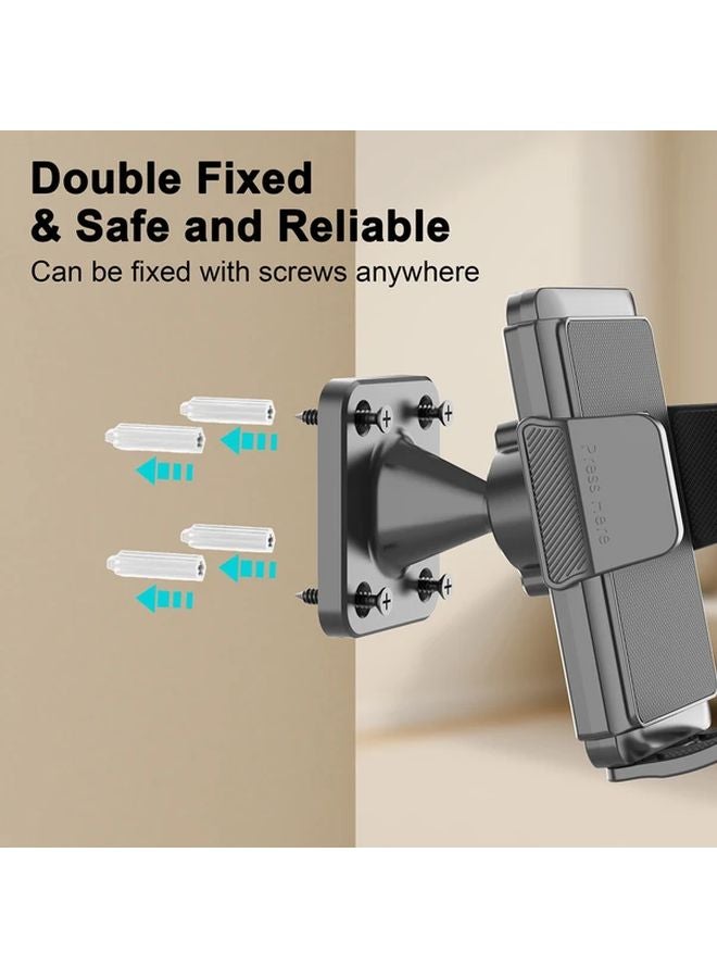 Wall Mounted ABS Phone Holder 360 Adjustable Mobile Stand For 4 To 7 Inch Phones - Image 2