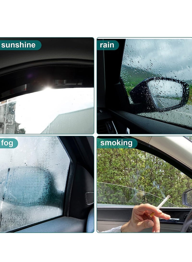 Spider Window Visor for Toyota Hilux 2012-2015 Rain Guard Door Visor Sun Deflector Wind Deflector Smoke Black Injection Moulded Acrylic Side Window Vent Shade with 3M Tape Car Exterior Accessories 4 Piece Weather Shield Set Dust Protection Kits - Image 4