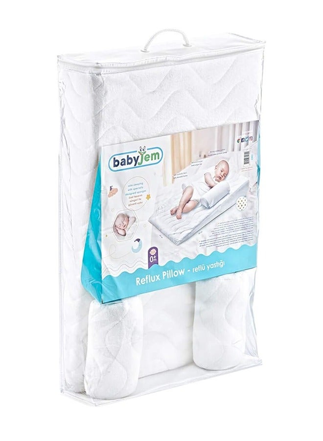 BabyJem Baby Reflux Pillow - White  - Image 2