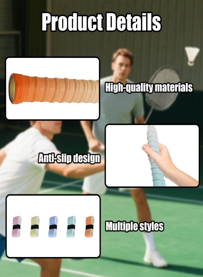 squishy 5Pcs Badminton Grip, Badminton Racket Grip, Grip for Badminton Racquet with Non-Slip Badminton Grip Tape for Enhanced Performance - Image 2