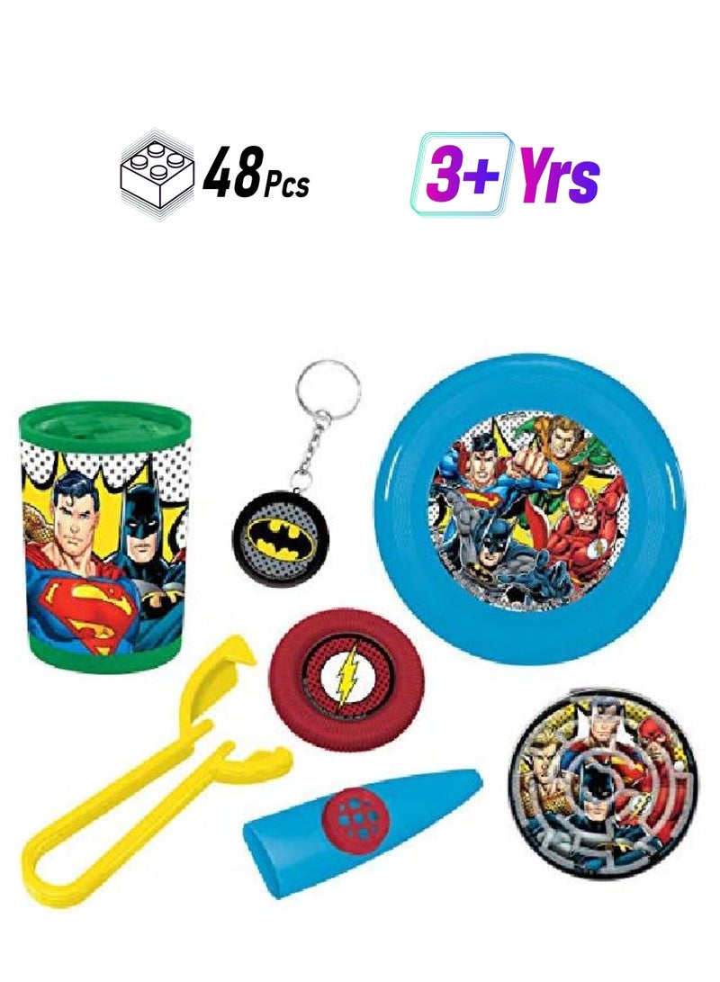Amscan Assorted Justice League Kids Value Pack Favor 48 Pcs. - Image 1
