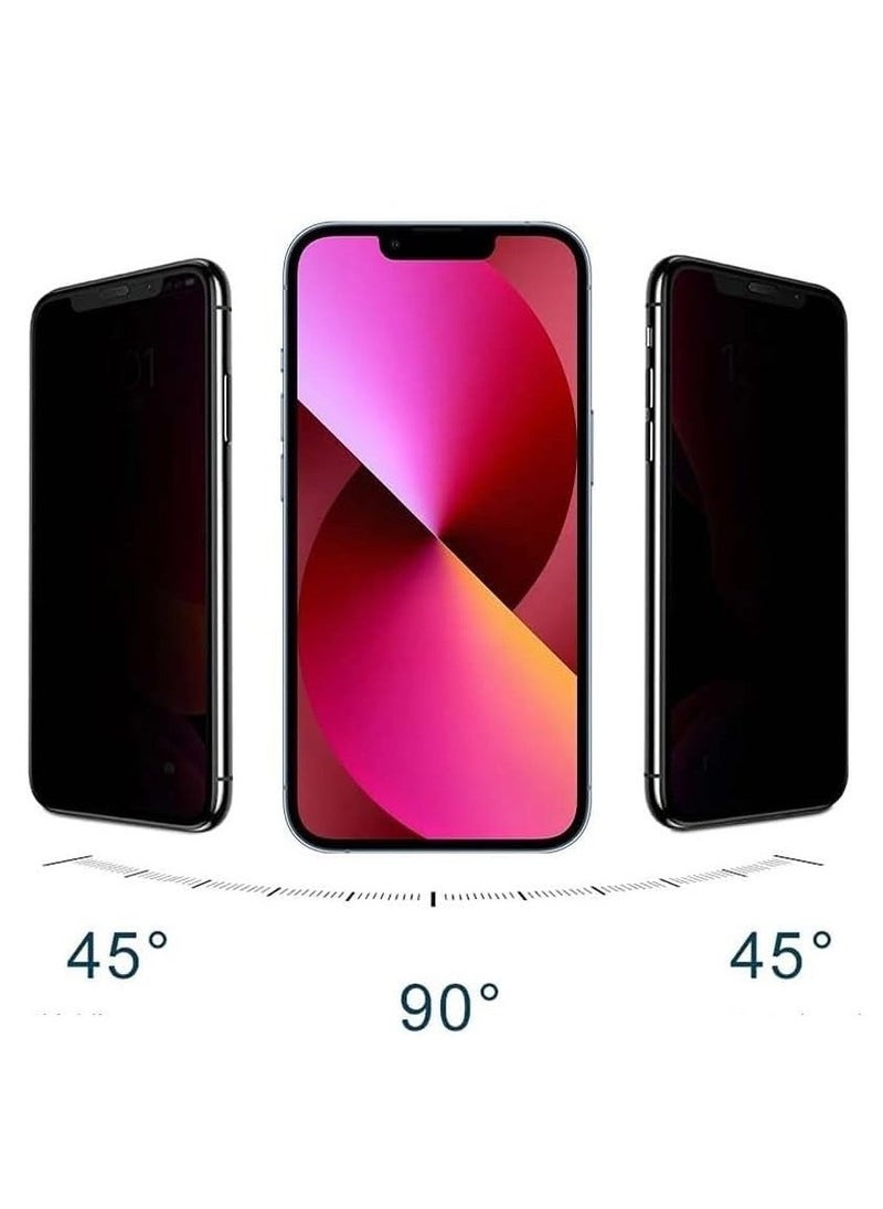 vesus iPhone 15 Pro Max Privacy Screen Protector Designed for iPhone 15 Anti Spy Shatterproof Tempered Glass Black Protector Easy to Install - Image 2