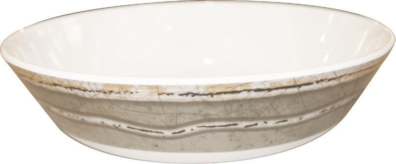 SRV Ancient-Sand Serving Bowl 19cm - Melamine, Dishwasher Safe, Break Resistant