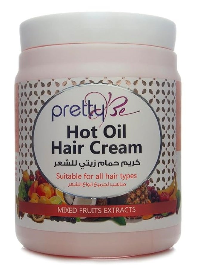 Pretty Be Hot Oil Hair Cream With Mixed Fruits Extracts 1000 ML  - Image 1