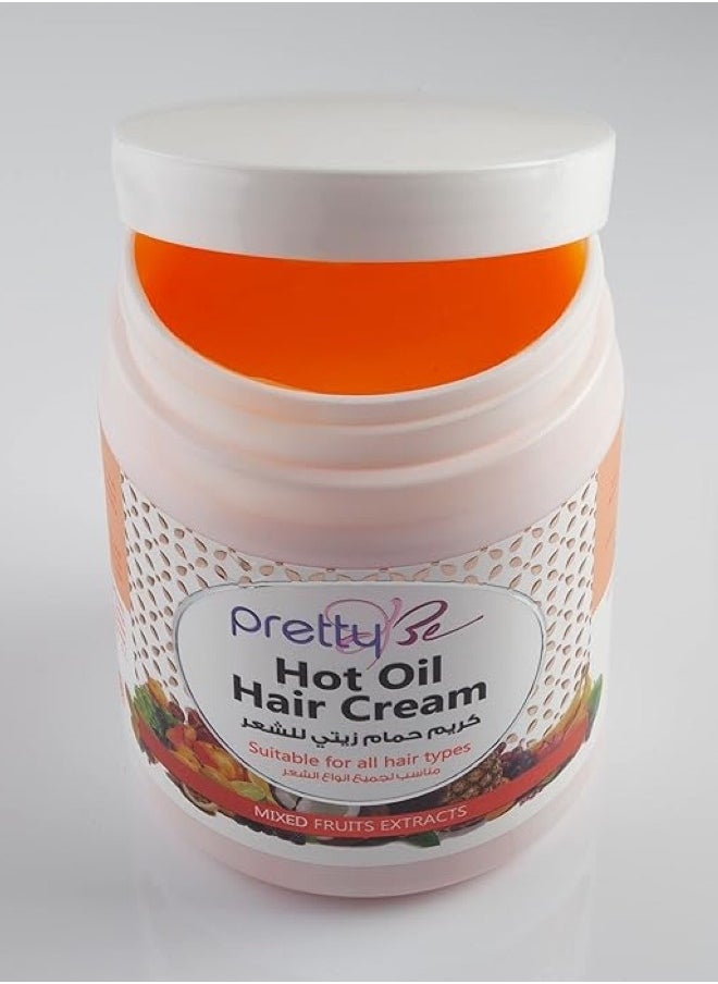 Pretty Be Hot Oil Hair Cream With Mixed Fruits Extracts 1000 ML  - Image 2