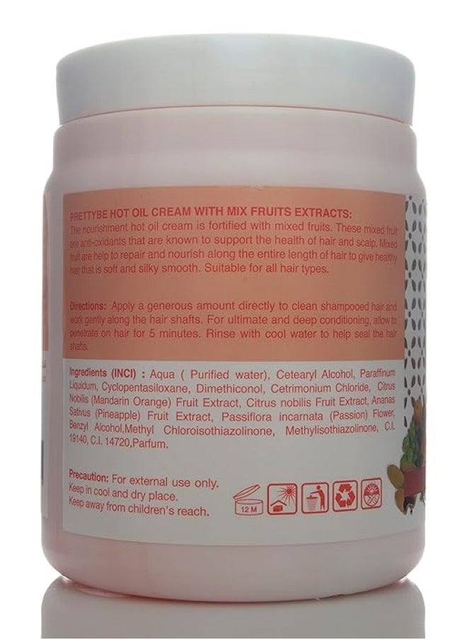 Pretty Be Hot Oil Hair Cream With Mixed Fruits Extracts 1000 ML  - Image 3
