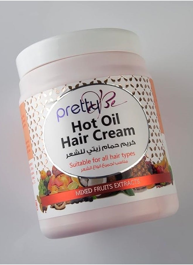 Pretty Be Hot Oil Hair Cream With Mixed Fruits Extracts 1000 ML  - Image 4