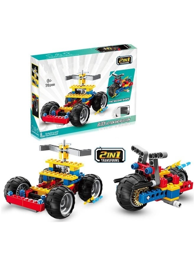 GGEROU Kids Construction Engineering Kit Toy Blocks,STEM Toys DIY Engineering Building Blocks Toys  - Image 1
