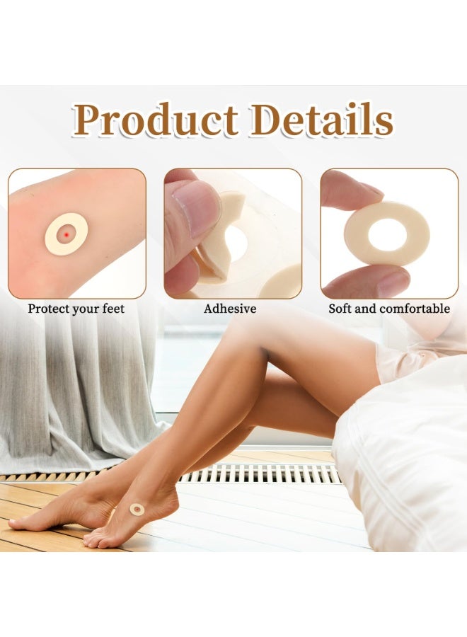 75 Pieces Soft Oval Self-Stick Foam Corn Toe Cushion Pads, Anti Rubbing Foot Callus Blister Protectors, Comfort Pain Relief Foot Padding for Daily Walking, Running, Long Time Standing Foot Care Supplies - Image 4