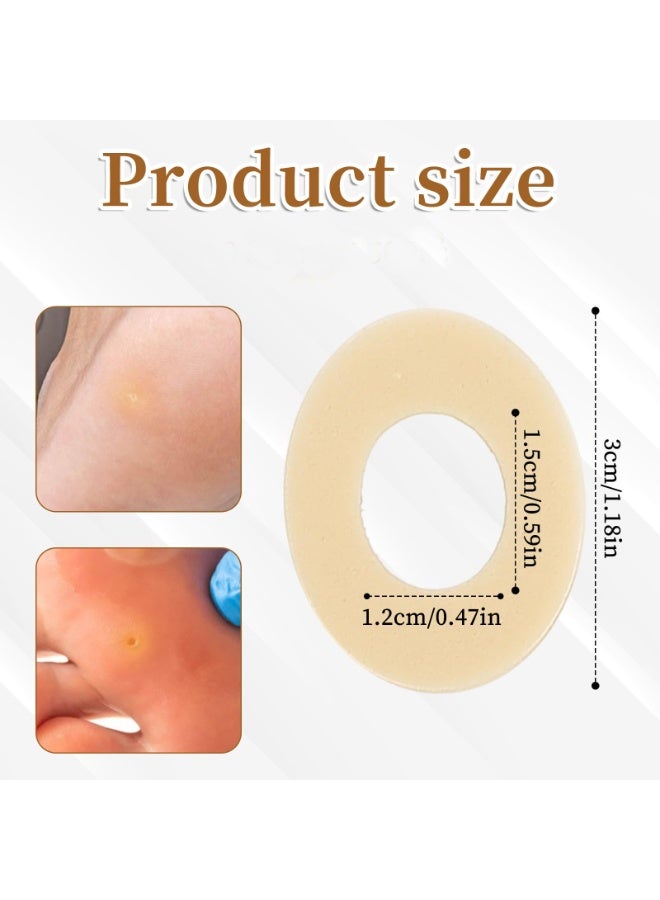 75 Pieces Soft Oval Self-Stick Foam Corn Toe Cushion Pads, Anti Rubbing Foot Callus Blister Protectors, Comfort Pain Relief Foot Padding for Daily Walking, Running, Long Time Standing Foot Care Supplies - Image 2