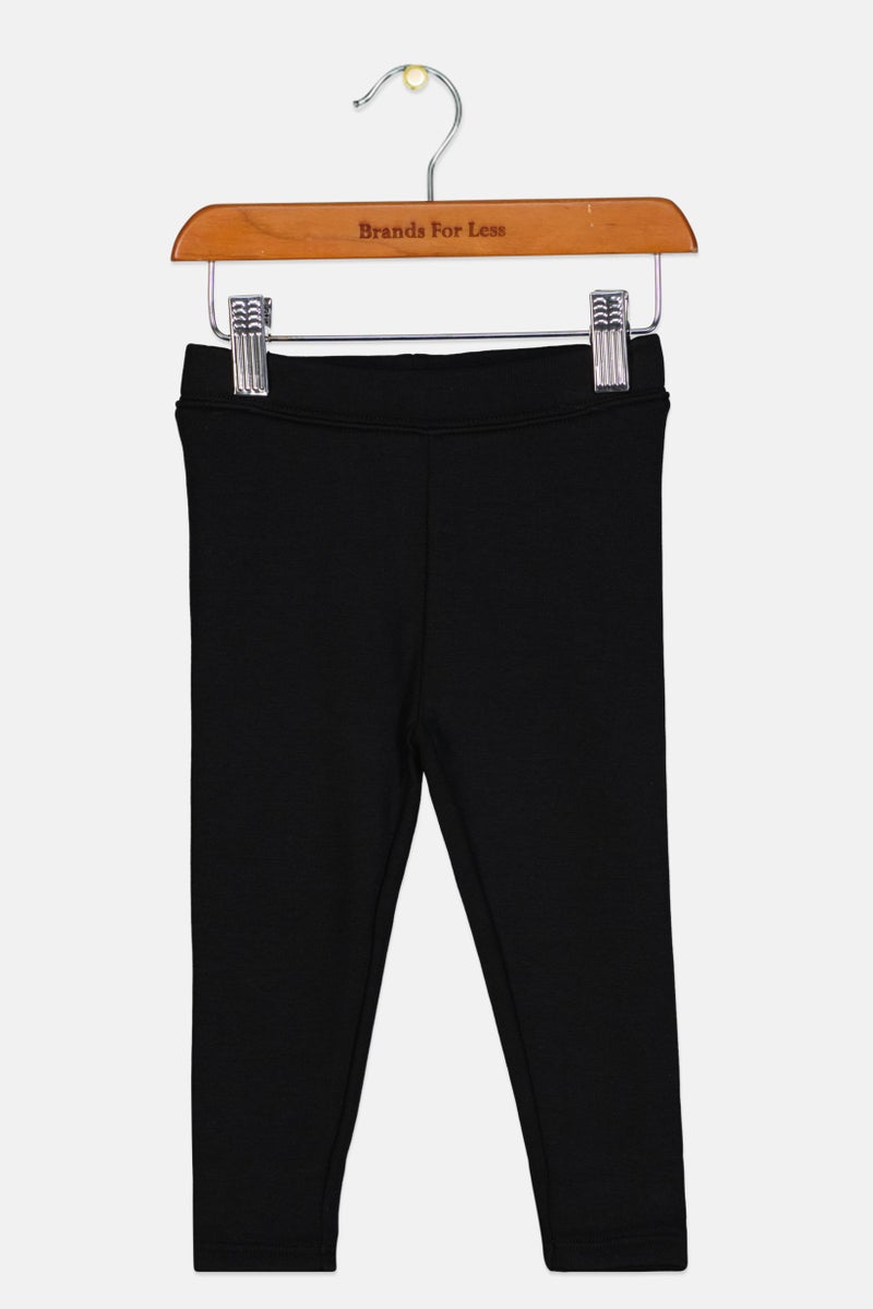 GAP Toddlers Girl Solid Pull On Leggings, Black - Image 1