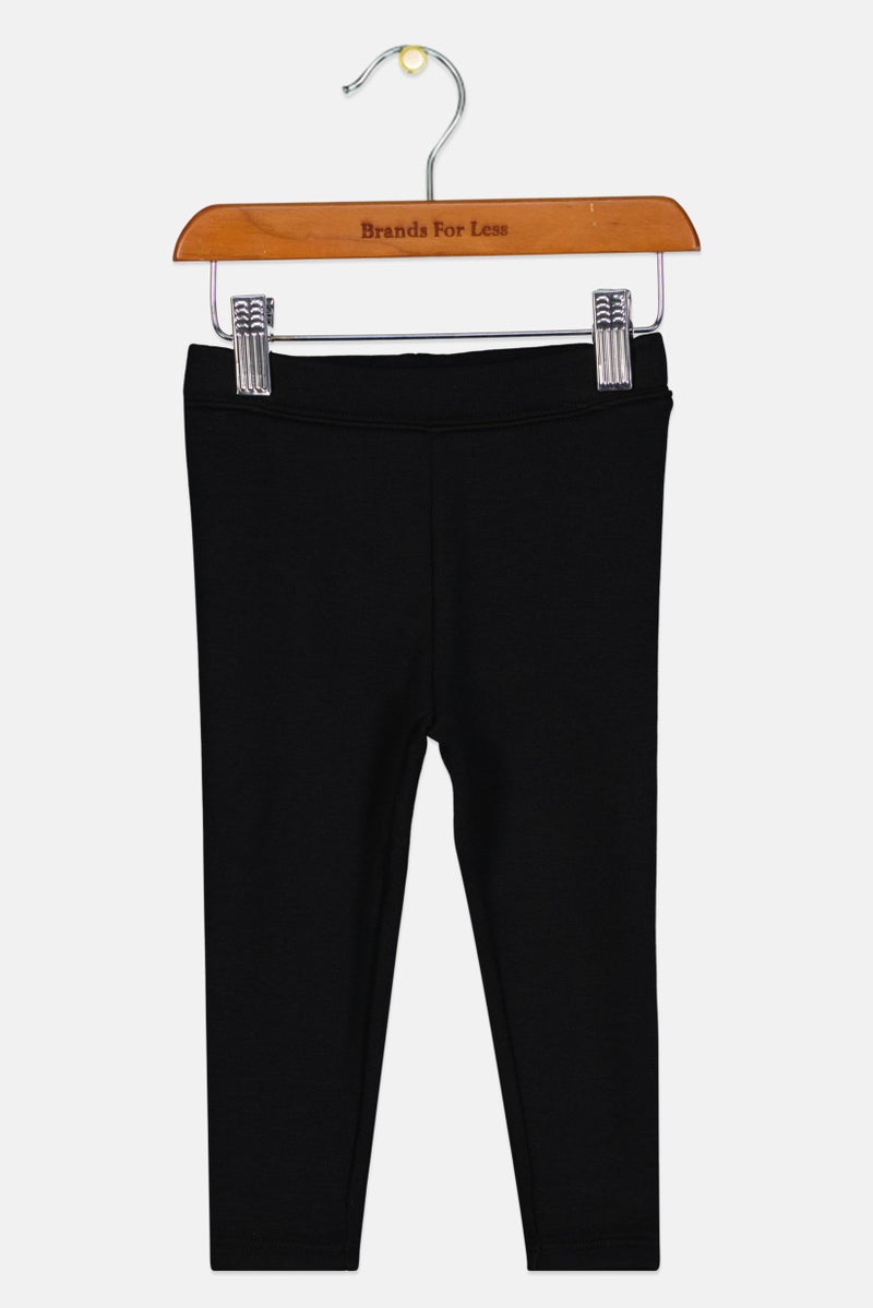 GAP Toddlers Girl Solid Pull On Leggings, Black - Image 2