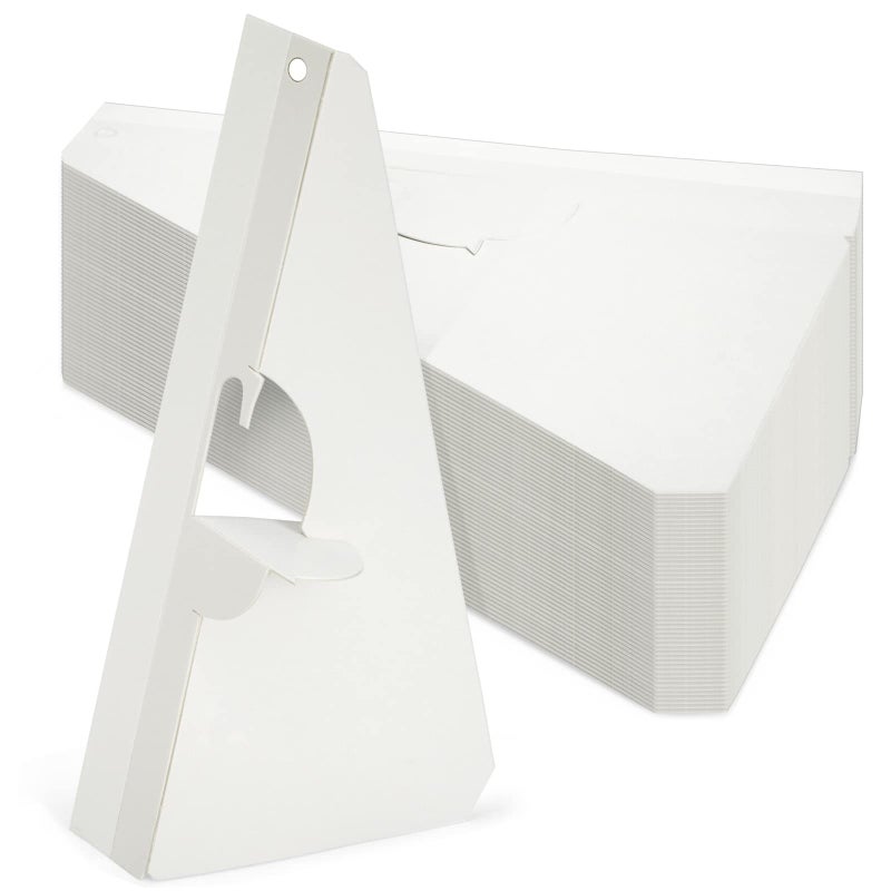 Juvale 50 Pack Self Stick 9 Inch Cardboard Easel Backs Picture Frame and Art Stand for Painting Photos Artwork Crafts White  Cardboard Stand  Easel Back
