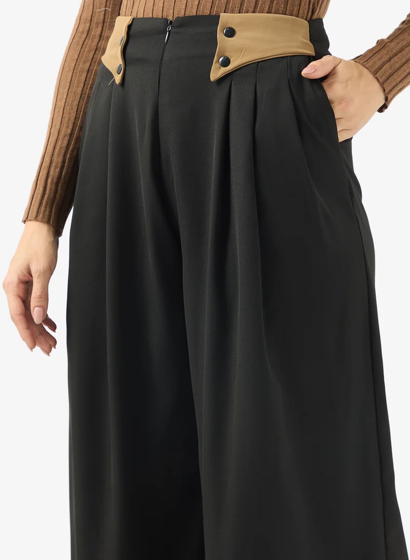 Ella  Trouser With Contrast Waist Band for Women | Best Price UAE