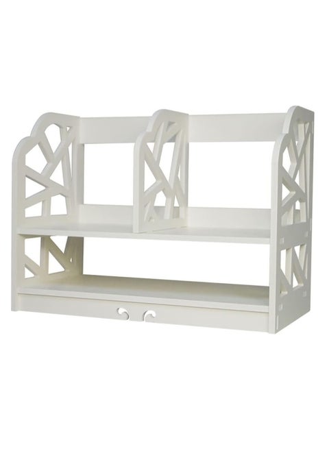 Catalog Racks Multifunctional Office Organizer 2 Tier Desktop Bookshelf Office File Rack A4 Paper Information Books Pens and Notebooks Reference Racks