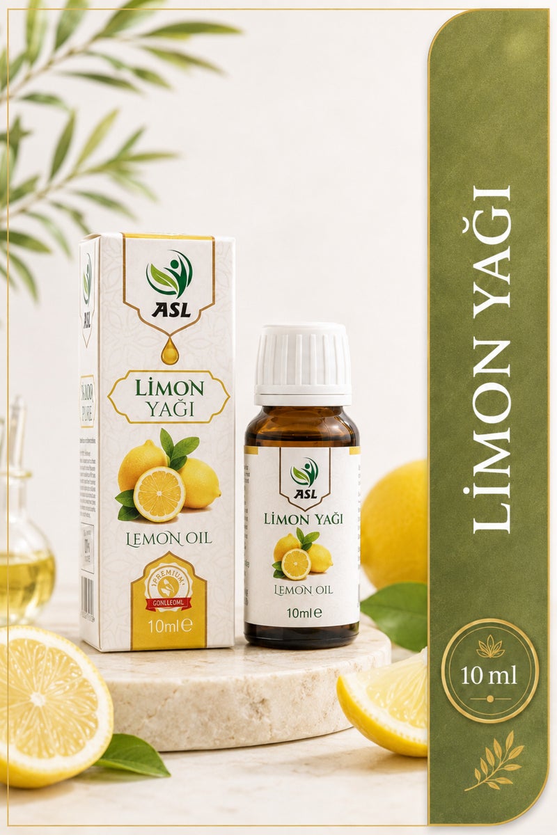 Lemon Oil 10 ml Natural Essential Oil – Aromatherapy, Skin and Hair Care Oil - Image 1