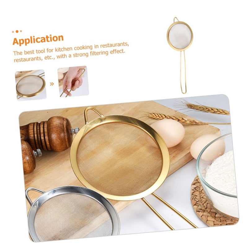 Golden Oil Filter Skimming Spoon Slotted Spoon For Hot Pot Cooking Fat Skimmer 34X13 5CM - Image 4