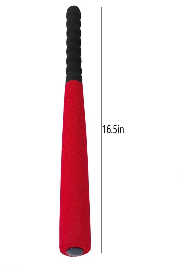 إيوانكي مضرب بيسبول إسفنجي من Aoneky مقاس 16.5 بوصة للأطفال الصغار من عمر 1-3 سنوات - مضرب تي-بول أول ناعم وآمن، مضرب صغير وخفيف الوزن للمبتدئين من الأطفال، لعبة داخلية وخارجية (أحمر) - Image 2