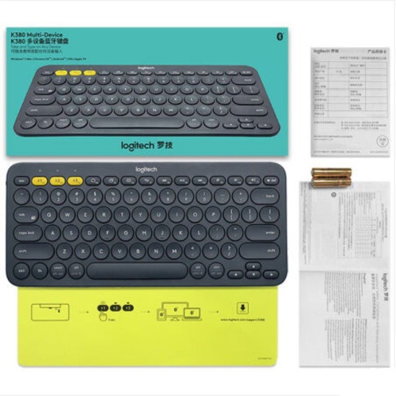 Logitech Fashion Series K380 Bluetooth Wireless Keyboard Mobile Phone Tablet Android Thin And Light Keyboard Official Flagship Store - Image 5