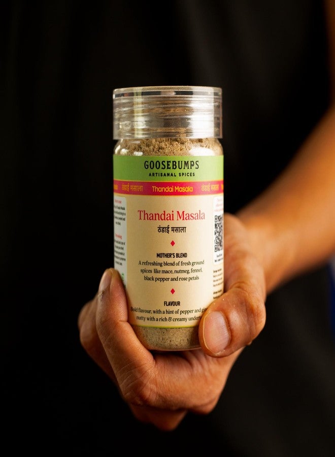 Goosebumps Thandai Masala | Preservative Free Beverage Spice |100% Natural Ingredients | Artisanal & Authentic | Vegan Spice | 90 GMS - Image 3