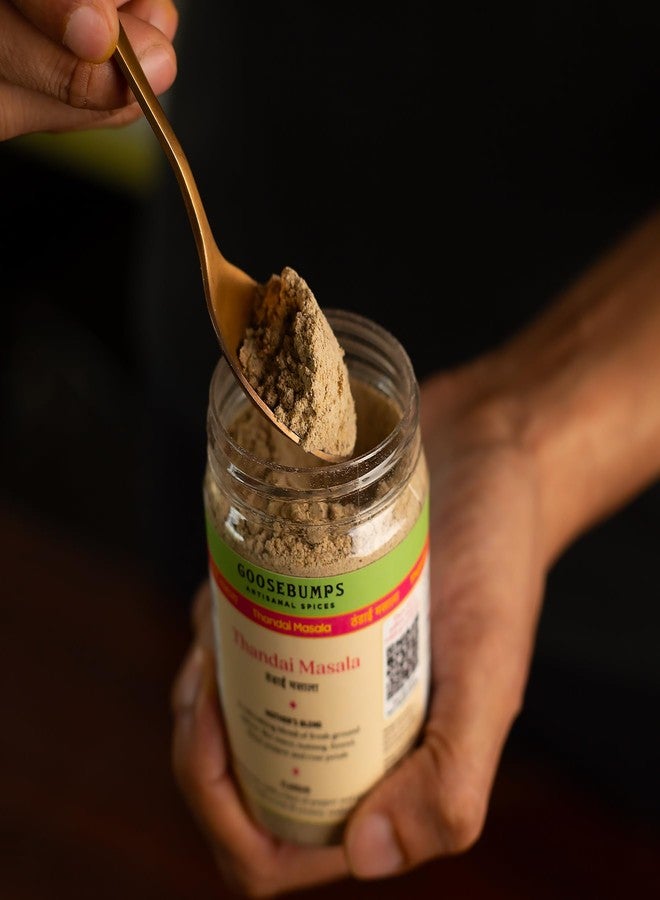 Goosebumps Thandai Masala | Preservative Free Beverage Spice |100% Natural Ingredients | Artisanal & Authentic | Vegan Spice | 90 GMS - Image 4