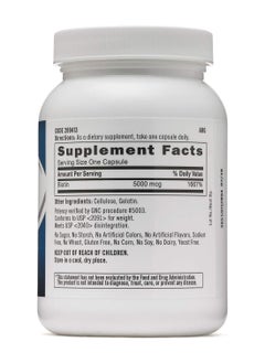 GNC Biotin 5000 Mcg 120 Capsules  - Image 2