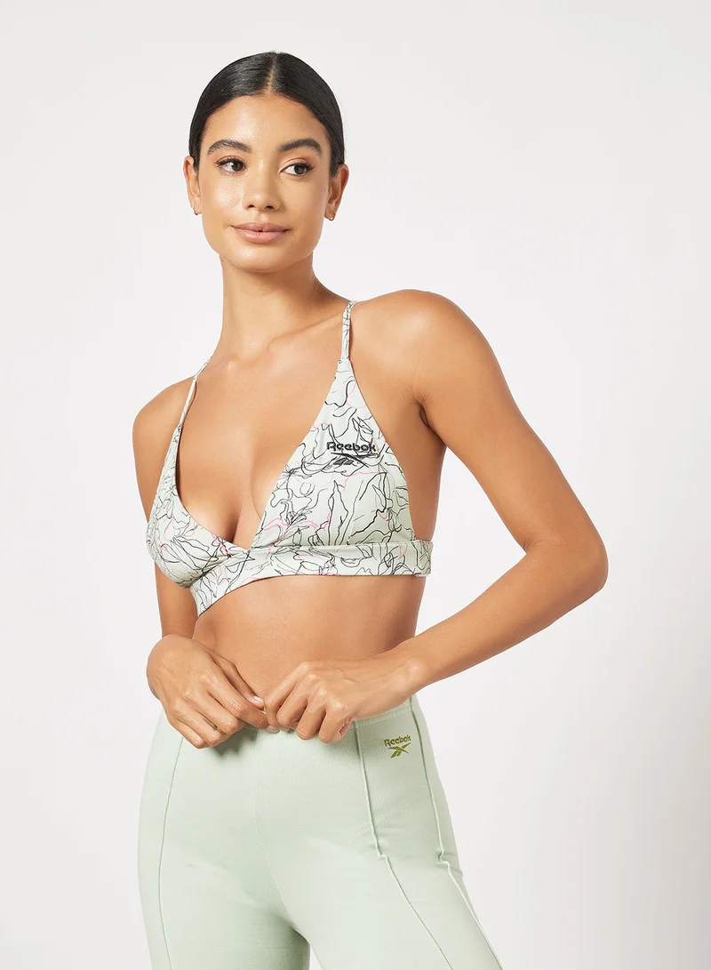 Reebok Classics Contour Floral Print Bra