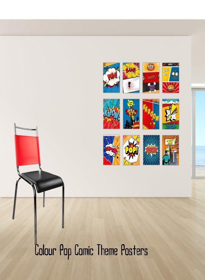 EKDALI Comic Lovers Posters for room decoration | Colour pop with comic theme for office or home space | Set of 12 A5 Size 6 x 9 inches | 350 GSM - Image 5