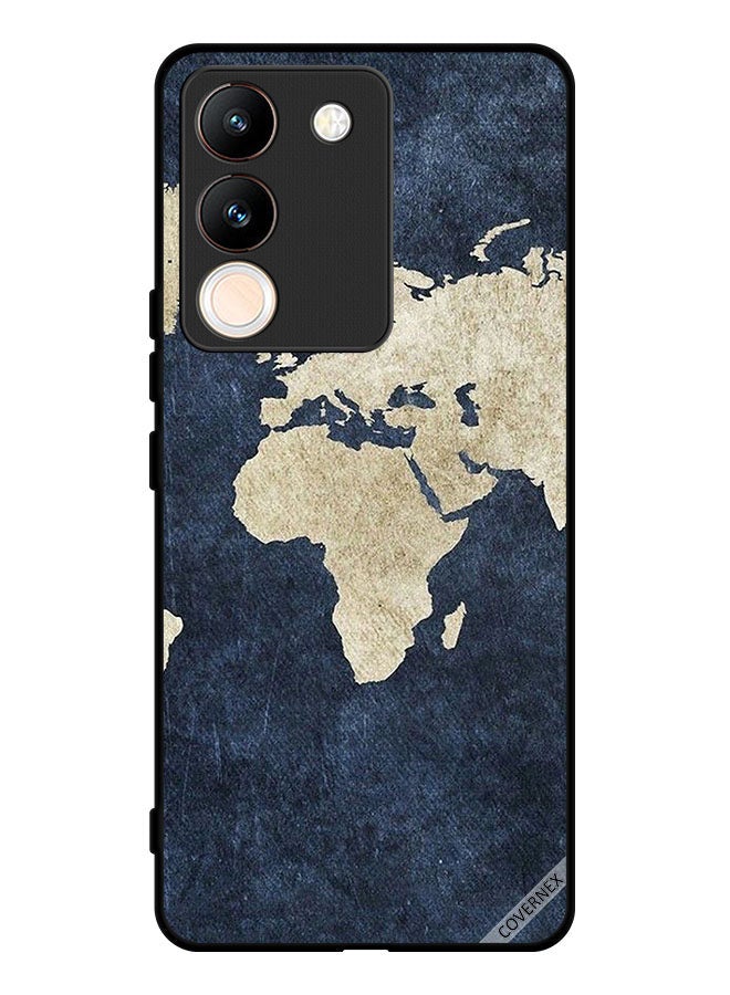 Covernex Protective Case Cover For vivo Y200 Map On Jeans Pattern - Image 1