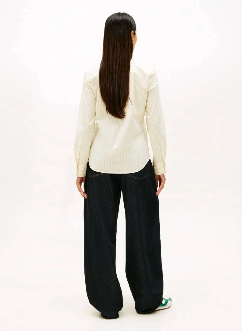 تومي هيلفيغر قميص بوبلين بقصّ عادية