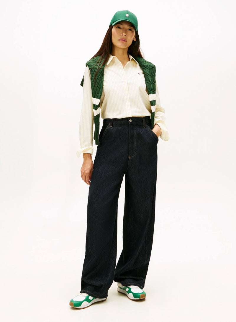 تومي هيلفيغر قميص بوبلين بقصّ عادية - Image 3