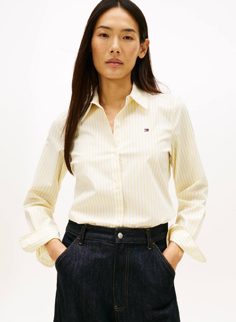 تومي هيلفيغر قميص بوبلين بقصّ عادية - Image 1