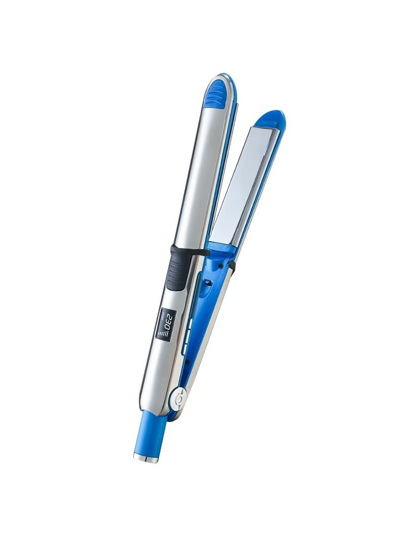 Negative Ion Hair Straightener, Fast Heating Hair Tools, 2 in 1 Dual Voltage Hair Straightener Curler for All Hairstyles,Curl and Straighten Hair With One Professional Tool - Image 1