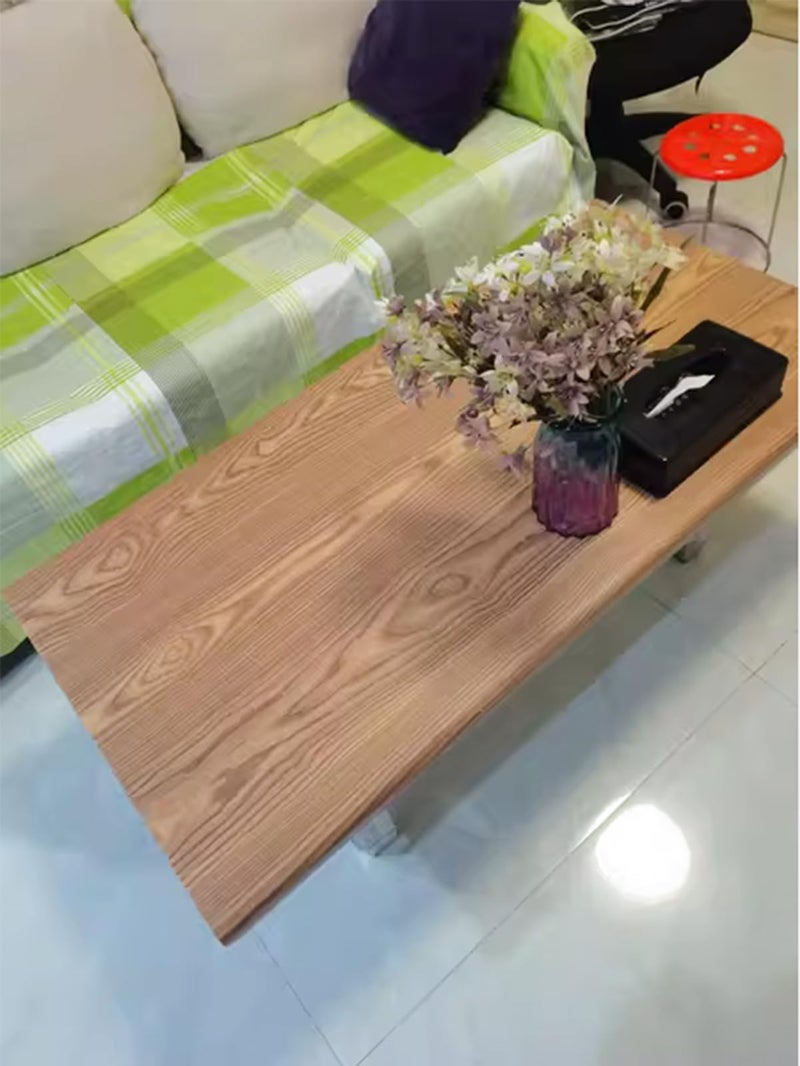 Teemall Self Adhesive Wood Grain Furniture Stickers PVC Wallpaper cabinets Gloss Film Vinyl Counter Top Decal 15.6''x79'' - Image 3