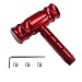 BDZMC Car Gear Shift Head Car Modification Aircraft Joystick Shift Knob Aluminum Alloy Gear Shifter THandle Car Shifter Lever Universal Car Accessories Fit for Most Manual Cars Red - Image 2