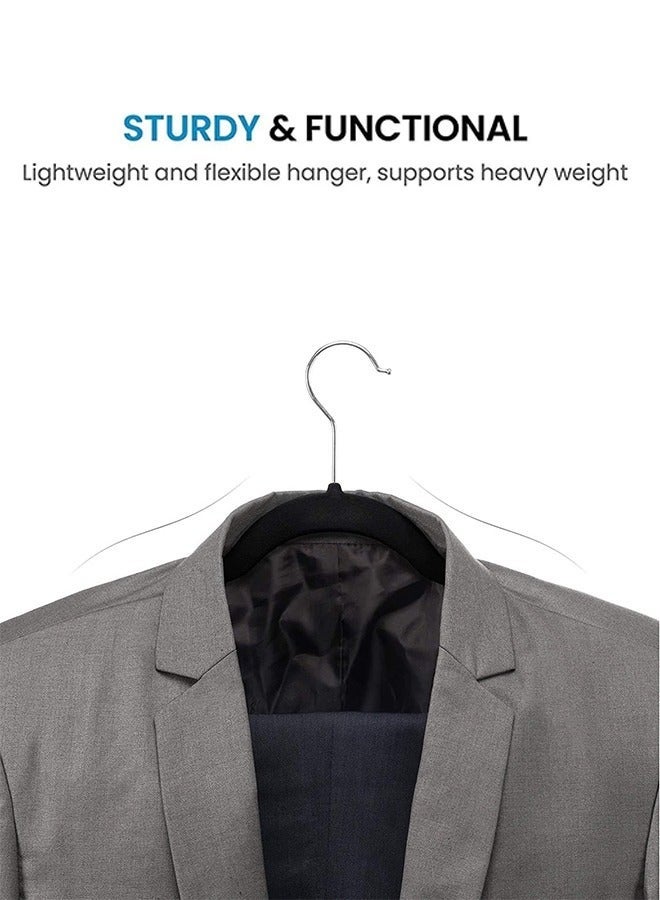 Bukela 50 Pack Luxury Velvet Suit Hangers | 360° Swivel Hook & 10LBS Heavy Duty | Heatproof Non-Slip Design for Arabic Thobe & Abaya - Image 5