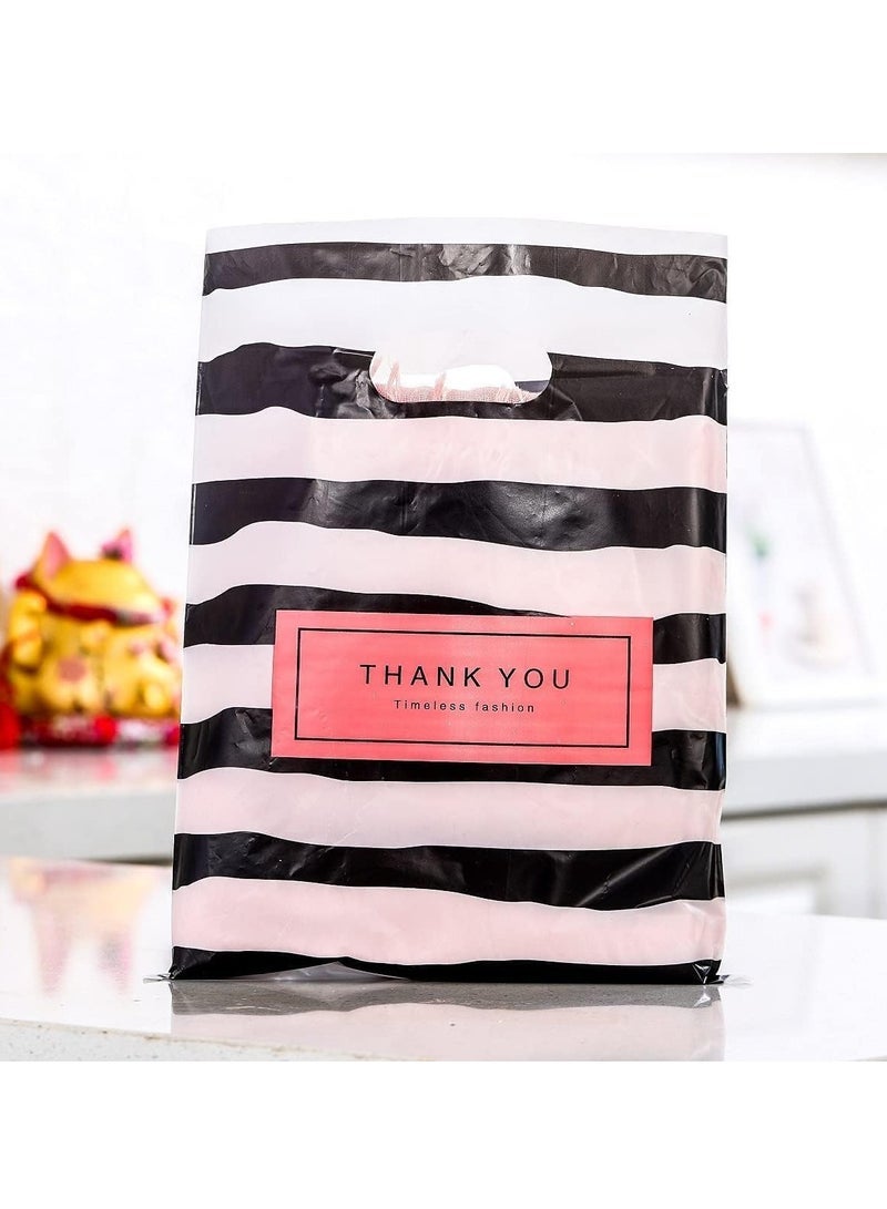 Pcs Small Thank You Plastic Merchandise Bag, Plastic Shopping Bag Die Cut with Handle, Goods Retail, Gift Package, for Small Business 11.8 x 15.7 - Image 4