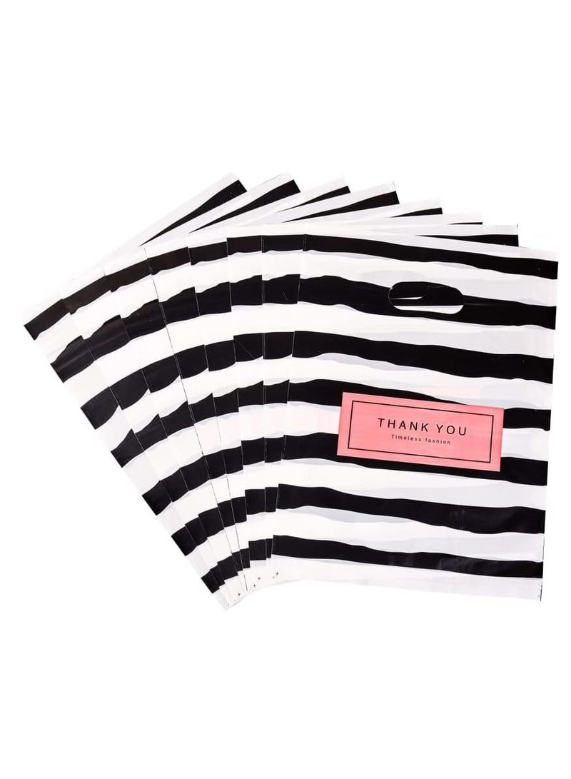 Pcs Small Thank You Plastic Merchandise Bag, Plastic Shopping Bag Die Cut with Handle, Goods Retail, Gift Package, for Small Business 11.8 x 15.7 - Image 5