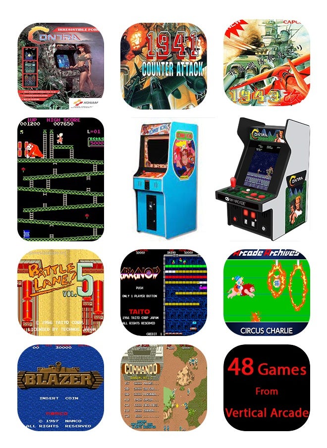 GREEN LION - GP PRO Gaming 17 consoles in 1 with more than 5400 games and 10Hrs Standby /PS1 / Vertical Arcade CPS/ NeoGeo/ FBAHACK/ MAME/ GBA/ NES/ SMS/ MD/ GBC/ GB/ PCE/ NGPC/ GE/ WSC/ SNES- transparent - Image 1