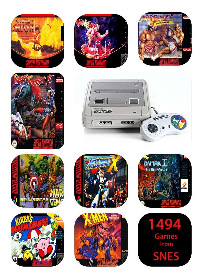 GREEN LION - GP PRO Gaming 17 consoles in 1 with more than 5400 games and 10Hrs Standby /PS1 / Vertical Arcade CPS/ NeoGeo/ FBAHACK/ MAME/ GBA/ NES/ SMS/ MD/ GBC/ GB/ PCE/ NGPC/ GE/ WSC/ SNES- transparent - Image 1